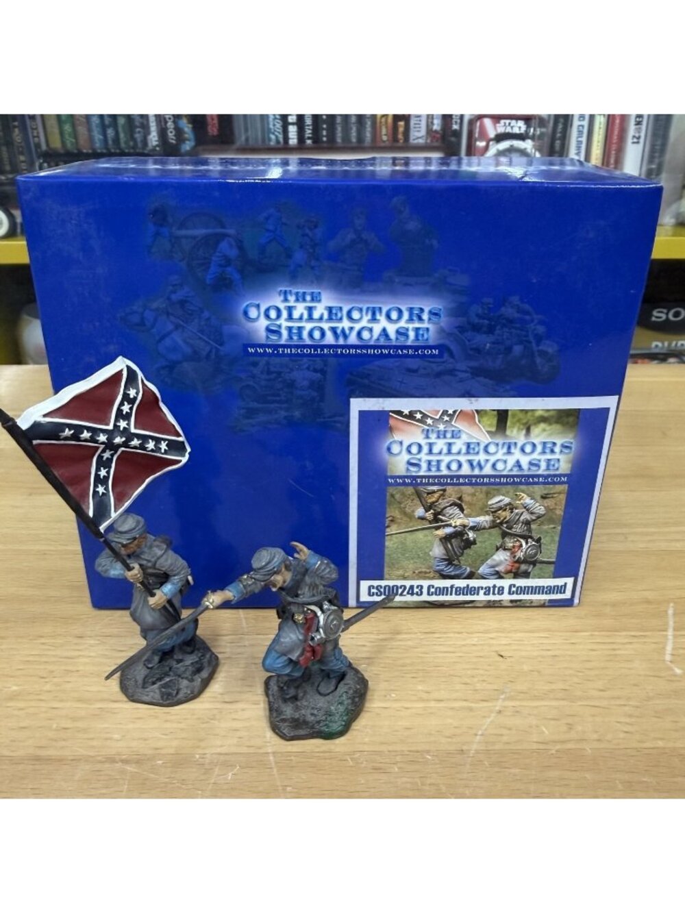 Collectors Showcase CS00243 Confederate Command Set Civil War 2 Figures Boxed